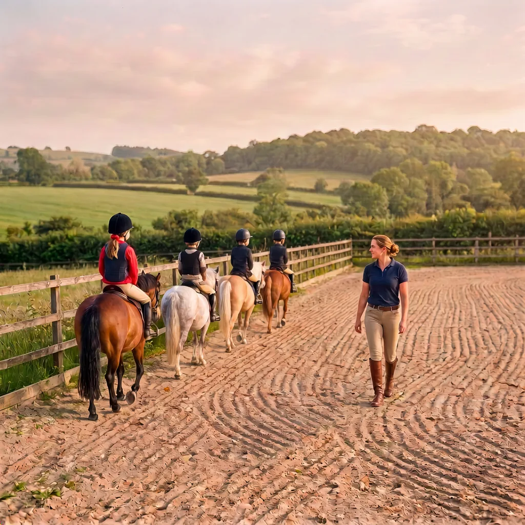 Cours de poney à Lanouaille, Dordogne